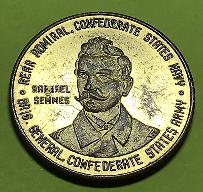 Confederate Mobile AL ALA Alabama Admiral Semmes Brass Good For 50 Cents Token • $24.99