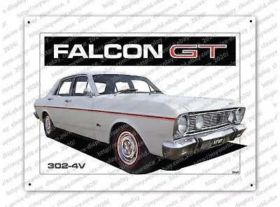 *tin Sign #0560 To Suit White Ford Xt Gt Falcon 1968 Enthusiast Or Man Cave  • $39