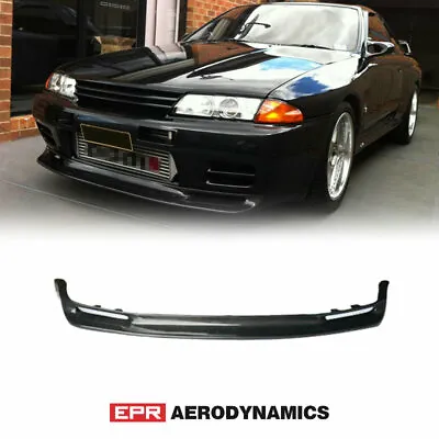 Carbon Glossy Jun Style Fit For Nissan Skyline R32 GTR Front Lip Under Spoiler • $763