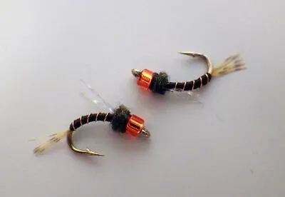 Hot Head UV Midge Mercury Olive Brown Fly Fishing Flies Trout Flies 6 • $12.95