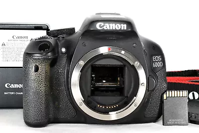 Canon EOS 600D Digital SLR Camera (Body Only) W/battery Charger Strap Card • $299