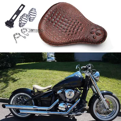 Alligator Spring Solo Seat Bobber For Kawasaki Vulcan VN 800 900 1500 1600 1700 • $55.29