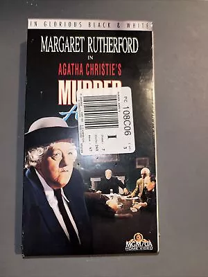 Murder Ahoy SEALED VHS Margaret Rutherford Black & White Agatha Christie 10 • $10.99
