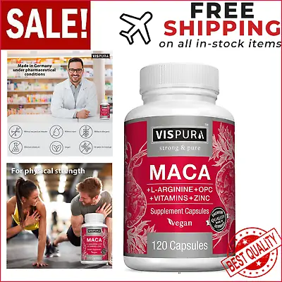 Maca Root Capsules 5000 Mg | 120 Pills | Peruvian Maca Extract For Men And Women • $19.99