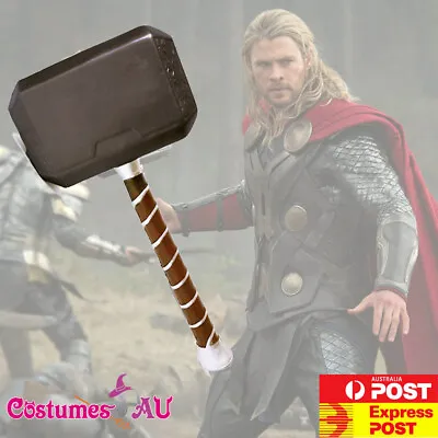 Thor Hammer Avengers Armour Weapon Adult Superhero Cosplay Costume Accessories • $28.49