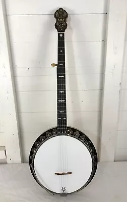 C. 1925 Bacon & Day Silver Bell # 1 Five-String Banjo W/ Vega Flange & Resonator • $1900