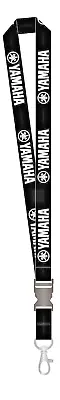 YAMAHA BLACK LANDYARD Neck Keychain Metal Key Ring  Strap  Nylon New • $9.99