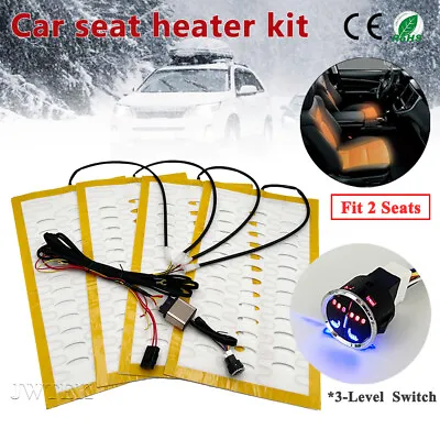 Universal Alloy Wire Seat Heating Pad Car Seat Heater Kit W/3Levels Switch • $47.89