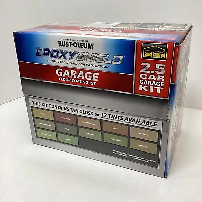 Rust-Oleum EpoxyShield 2-Part Tan Gloss 2.5 Car Garage Floor Kit 317239 • $139.99