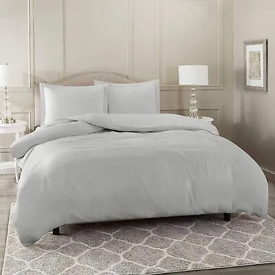 Bedding Items 1000 Thread Count Egyptian Cotton Silver Grey Solid &Olympic Queen • £80.78