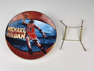 Michael Jordan  6 TIME NBA CHAMPION  Plate Bradford Exchange UpperDeck NBA Bulls • $18.95