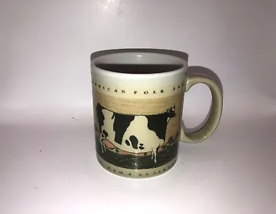 Cow Mug Otagiri Japan Warren Kimble American Folk Art Cup Farm Country • $6.99