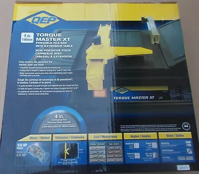 QEP Torque Master XT Portable Tile Saw 4 Inch New #22400Q • $45.50