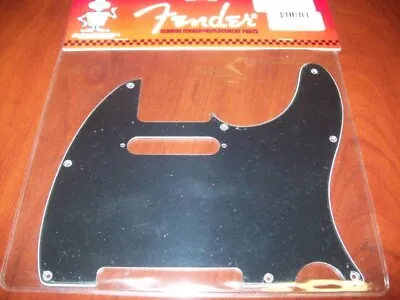 NEW - Fender Standard Tele Pickguard 8 Holes 3-Ply - BLACK 099-1356-000 • $21.12