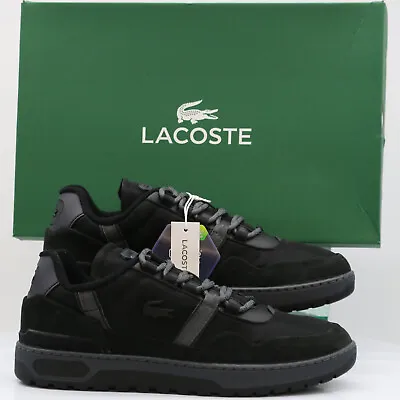 Lacoste T-clip Mens Winter Outdoor Trainers Black Grey Rrp £105 Mc • £44.18