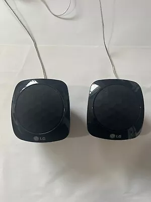 2 X LG SH35SD-S Black Surround Sound Speaker 90 Watts • £0.99