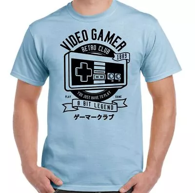 Video Gamer T-Shirt Mens Funny Gaming  ZX Spectrum Atari PC Nintendo Video Game • £10.98