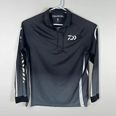 Daiwa Fishing Black Lightweight Long Sleeve Sun Outdoors Shirt Men's Small S • $24.99