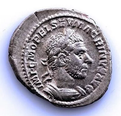 Rome Empire - Macrinus. Denarius 217-218 Dc EBC Ebc. Silver 2.8 G. Rare • $292.64