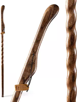 Handcrafted Wood Walking Stick Twisted Oak Ergonomic Style Handle F • $56.56