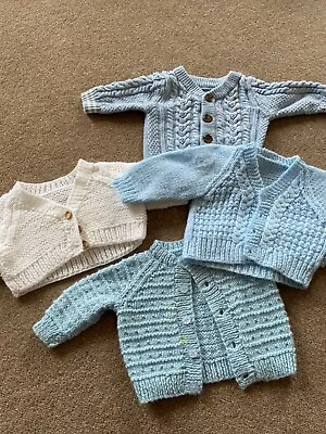 Baby Knitted Cardigans 0-3months Blue Nutmeg Bundle Baby Boy Newborn • £4.99