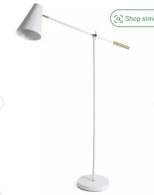 Habitat Vesper Cone Task Floor Lamp - White( Used) • £40