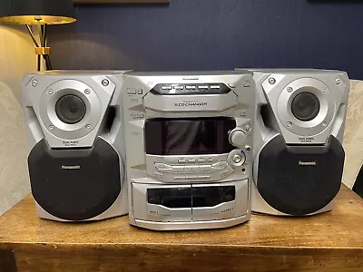 £79.99 • Buy Panasonic Hi-fi 5cd Changer With Speakers SA-AK18