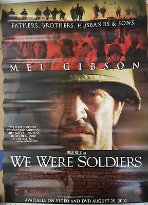 Mel Gibson Stars In We Were Soldiers 27 X 39  DVD Promotional Movie Poster • $15
