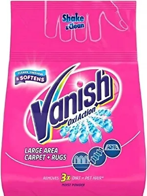 Vanish Carpet Cleaner + Upholstery Power Powder Large Area Cleaning 650 G • £8.99