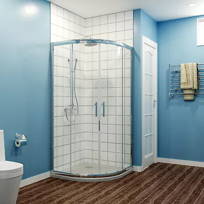 900x900 Quadrant Shower Enclosure And Tray 6mm Easy Clean/Tempered Glass Door • £136.99