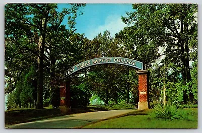 Postcard East Texas Baptist College Entrance Gate Marshall Texas University • $4.99