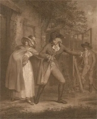 J.R. Smith After G. Morland - 18th Century Stipple Engraving The Elopement • $48.56