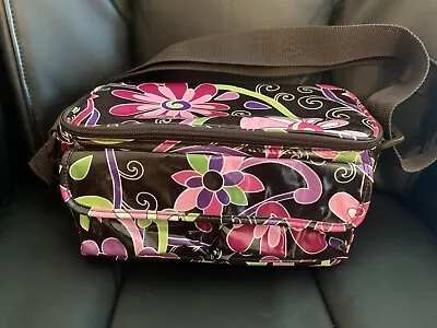 Vera Bradley Plum Crazy Lunch Paisley Box Bag Stay Cooler • $14.99