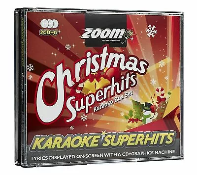 Zoom Karaoke CD+G Christmas Karaoke Superhits - Triple Karaoke Pack • £8.99