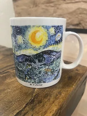 CHALEUR Masters Collection Starry Night Vincent Van Gogh Mug Cup D. Burrows • $14.99