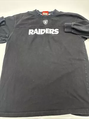 Vintage Oakland Raiders Sweater Men Large Spell Out Black NFL…#4148 • $15