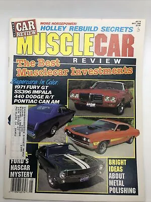 Muscle Car Review Magazine May 1988 Good Condition Mopar Chevy Ford AMC • $16.51