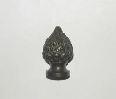 New 1 1/8  Solid Brass Acorn Lamp Finial Antique Brass Finish 1/4-27F #BF288A • $10.02