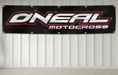 Oneal Flag 2X8Ft Advertising Banner Motocross Equipments Garage Shop • $17.98