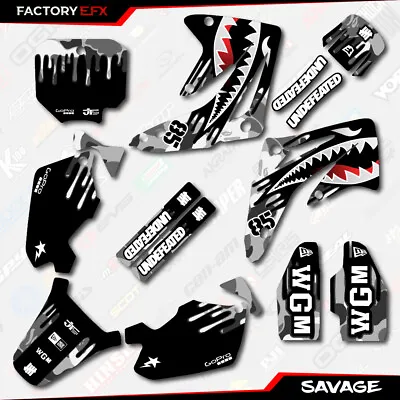 Gray Savage Racing Graphics Kit Fits Honda Cr85 03-07 CR 85 Decal 2003-2007 • $49.99