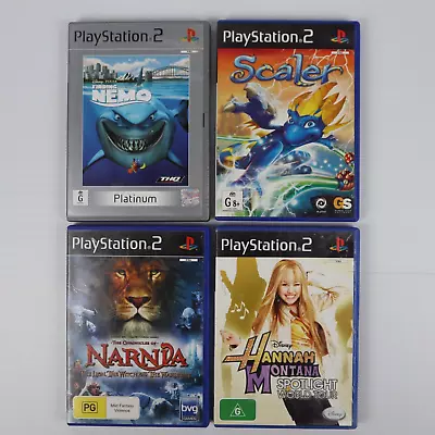 $29.95 • Buy PS2 Kids 4 Game Bundle | Scaler, Narnia, Hannah Montana & Nemo | Free Oz Post