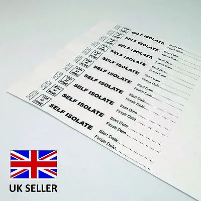 £2.99 • Buy 19mm TYVEK Paper ID Wristbands Self Isolate