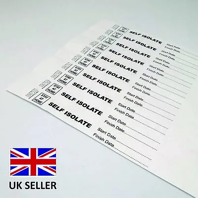 £2.99 • Buy 19mm TYVEK Paper ID Wristbands Self Isolate