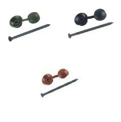 20 X Green Or Black Or Red Coroline Corrugated Bituminous Roofing Sheet Fixings  • £6