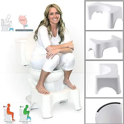 £9.09 • Buy Bathroom & Toilet Step Stool Non Slip Bath Squatty Potty Squat Aid Piles Relief