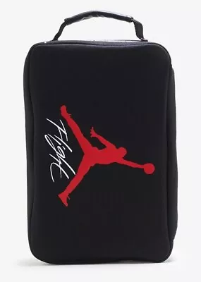 $65 • Buy Nike Air Jordan Flight Shoe Box Bag Sports Training Handbag  Black Cement Grey