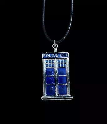 £3.99 • Buy Doctor Who Tardis Necklace Pendant - Blue Phone Box Handmade Gift - Free Postage