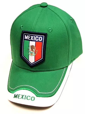 Mexico Green Soccer Country Hat Cap EMBROIDERED Patch Flag Rhinox World Cup • $9.99