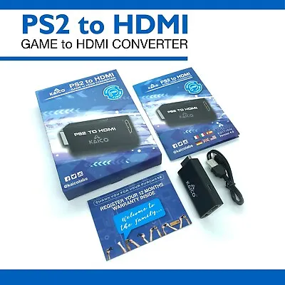 £10.99 • Buy Kaico Edition - PlayStation 2 PS2 HDMI Converter - PS2 To HDMI - Component To HD