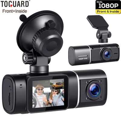 $74.99 • Buy TOGUARD Uber Dual Dash Cam 1080P Front Cabin Car Dash Camera Taxi Night Vision